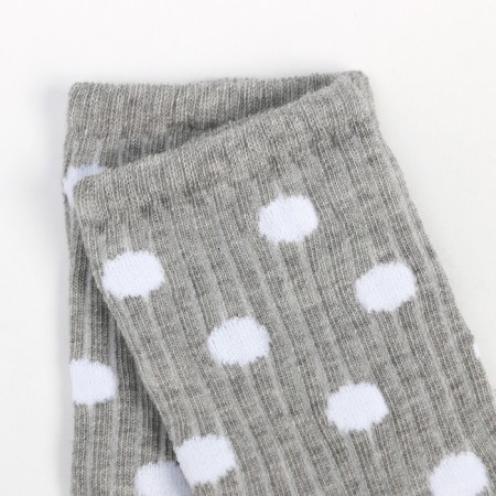 Women's socks "peas", light gray color, size 23-25-2