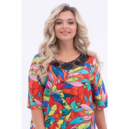 Female blouse, size 48, red color-9