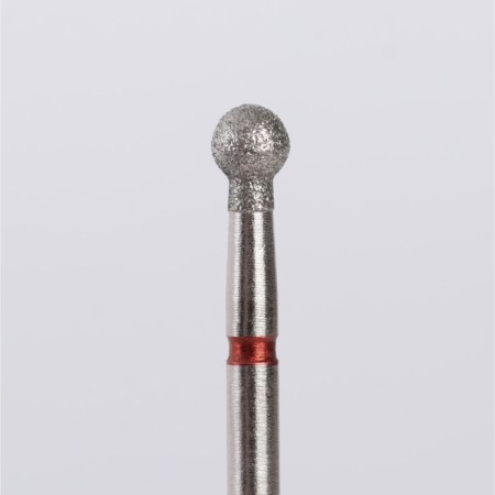 Diamond milling cutter for the "ball" manicure, fine granularity, 3.5 mm, in a plastic case-3