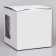 Box for cake 2 windows, with handles, white, 28 x 28 x 28 cm