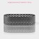 The form perforated for baking the shade "Oval", 3.5 × 8 × 2 cm, the color is silver