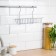 Rectangular railway shelf, 1 tier, 30 × 12 × 20.5 cm, d = 25 mm, chromium color