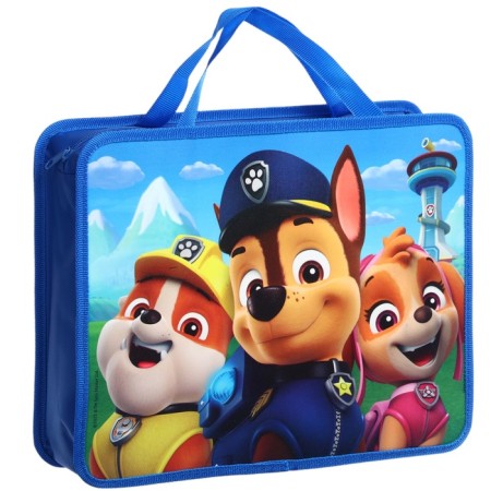 Plastic folder with A4 handles, on a zipper, 75x330x260 mm, puppy patrol-3