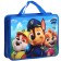 Plastic folder with A4 handles, on a zipper, 75x330x260 mm, puppy patrol