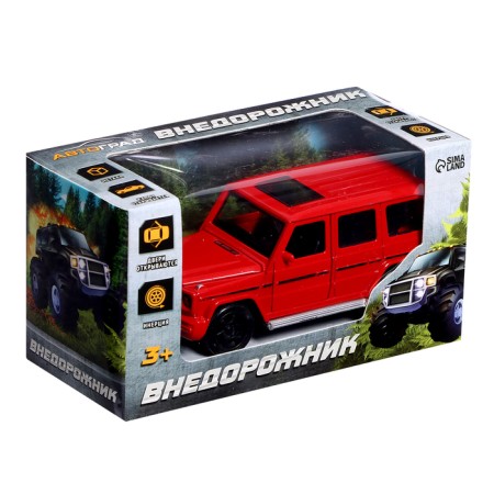 Metal machine "SUV", light, sound, doors, hood, inertia, color of mixes open-7