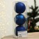 New Year's Christmas balls “Dream!”, For the New Year, plastic, D = 8, 3 pcs., Blue color with silver