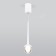 Suspended accent Elektrostandard, DLS028 LED 6 W, 75x75x280 mm, IP20, white color