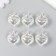 Busina for creativity plastic "heart with crown transparent mother -of -pearl" 2.1x1.4x2.5 cm