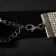 Choker "Grace of sparks" is medium, black-silver color, l = 31 cm