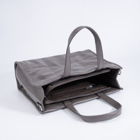 Luggage bag, external pocket, long belt, gray color-6