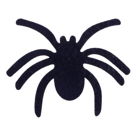 Decor felt "spider" set of 5 pcs., Size 1 pc: 7 × 5.6 cm