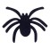 Decor felt "spider" set of 5 pcs., Size 1 pc: 7 × 5.6 cm