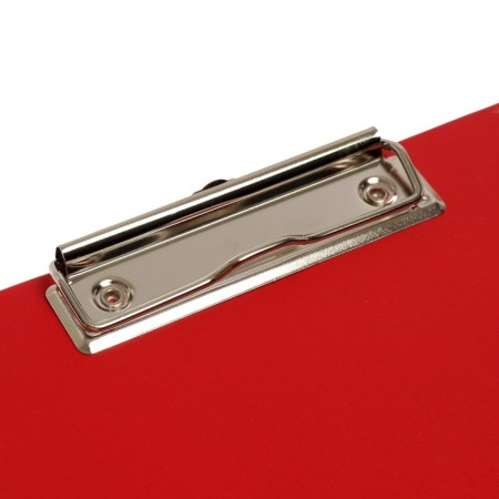 A tablet with a clamp A5, 245 x 175 x 3 mm, covered with high -quality boumvinyl, red (clipboard)-1