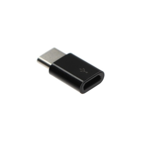 Red Line adapter with MicroUSB on Type-C, black-1