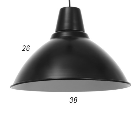 Bayerlux 2537/1BK lamp, 40W E27, black color-3