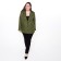 Female jacket, green color, goose foot, size 50