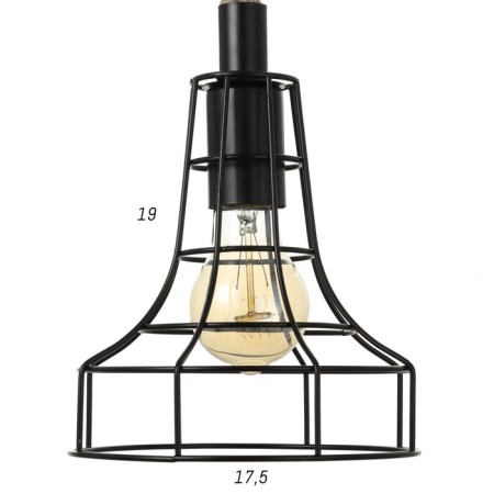 Lamp Bayerlux 87312/1 E27 40W Black 22x22x27-127 cm-4