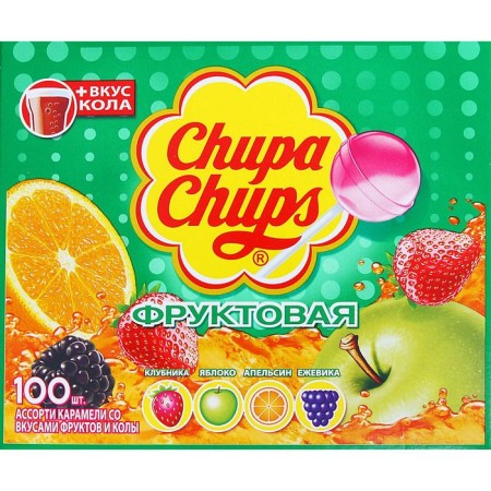 Caramel "Chupa-Chups", Assorted with juice "Cola, 12 g-2