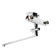 Bath mixer Zein ZC2049, pouring 40 cm, 35 mm cartridge, with shower set, chrome