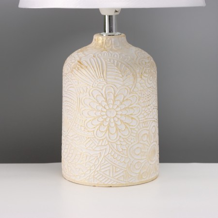 HELP LAMP "Flower Field" 1x40W E14 white/gold 20x20x34cm-3