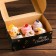 Packaging for 6 cupcakes with a window "Happy Christmas", 25 x 17 x 10 cm, 1 pc.
