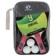 Set for table tennis Boshika Control 9: 2 rackets, 3 goals, 1.8 mm sponge, conical handle