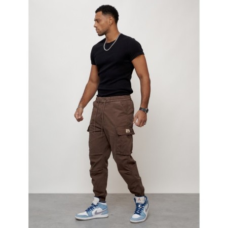 Cargo jeans men, size 44-46, brown color-8