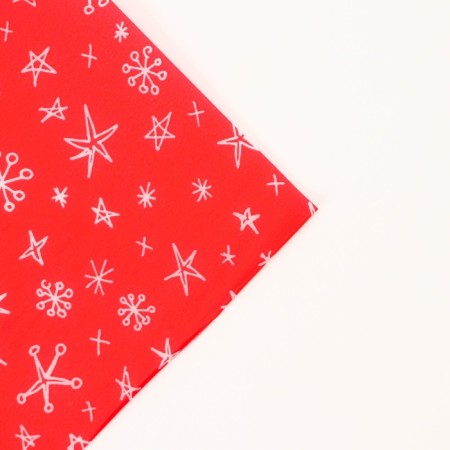Paper packaging with silence, New Year's packaging "Snow Stars", 50 x 66 cm.-1