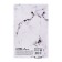 Deliciper of Leduced A5, 128 sheets "White Marble", solid cover, glossy lamination