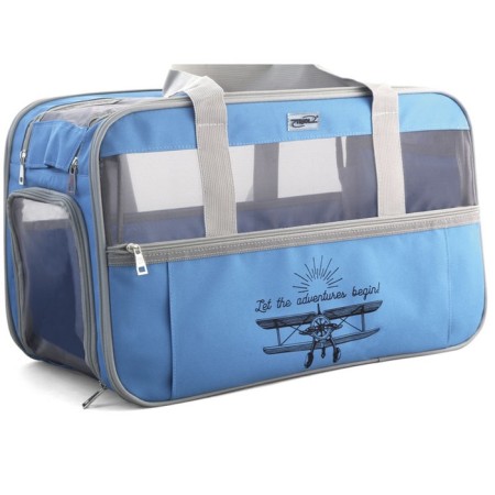 Bag-carrier "Techno" for animals, 50 x 26 x 30 cm, blue