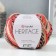 Yeritage yarn 75% acrylic, 25% wool 125m/50g (338 scarlet-black-beige)