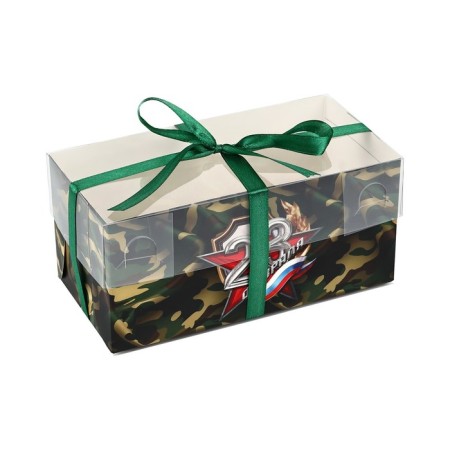 Box for Capcake "Star", 16 x 8 x 7.5 cm