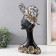 Souvenir Polystone Bust "African in a white hat with flowers" 19x5.5x33 cm
