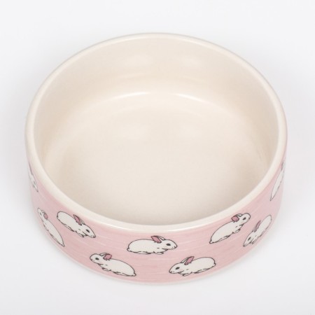 Ceramic "Rabbits" 200ml, 10.5 x 4 cm, pink-2