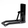 A press for the disposal of aluminum cans and plastic bottles, 32.5 x 8.7 x 24.7, black