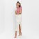 Women's skirt Minaku: Silk pleasure beige color, river 46