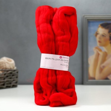 Fasting wool 100% thin wool 50g (06 red)