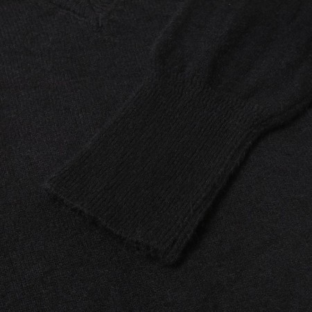 Female jumper, black color, size One size (44-48)-3