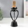 Summary Metal for 1 candle "Physalis" black 31x9x9 cm