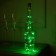 Garland “thread” 1 m dew with a cork, IP20, silver thread, 10 LED, green glow, lr44x3
