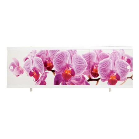 Bath screen "Ultra Light art" Wild orchid, 148 cm-7