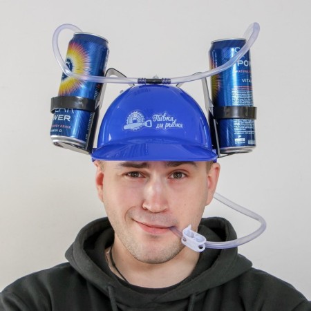 Helmet with holes for jar banks!-1