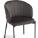Stool on a metal frame Nile metal/velor, black/gray 58x54x80 cm