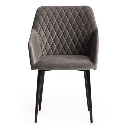 Bremo Mod chair. 708 fabric/metal, 58x55x83cm, gray 26/black-4