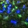 Garland “thread” 4.5 m with nozzles “butterflies”, IP44, dark thread, 30 LED, glow blue/green, 2 modes, solar battery