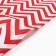 Towel 35x60cm zigzag 757-6p, red, waffle, 120 g/m, HL100%