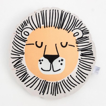 Decorative Ethel Pillow "Leo", 40x40 cm, velor, 100% polyester