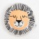 Decorative Ethel Pillow "Leo", 40x40 cm, velor, 100% polyester