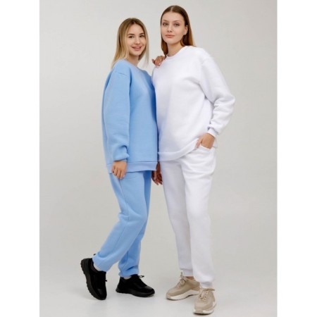 Women's pants with a company, size 48, white color-7