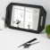 Mirror with handles, mirror surface 19 × 27 cm, black color
